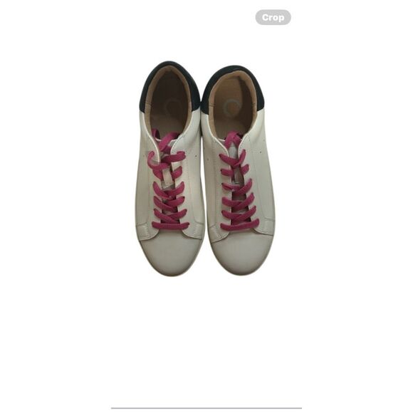 Journee‎ Collection Womens Erica  Sneakers Faux Leather White, Size 8 WD - Picture 1 of 7